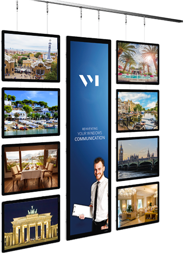 Real Estate LED Signage Shop LED Displays - VitrineMedia Australia VM Panoramic Banner 5