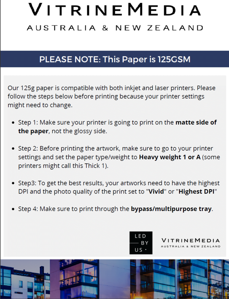 How To Print Backlit Paper
