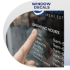 Window Decal Printing - VitrineMedia