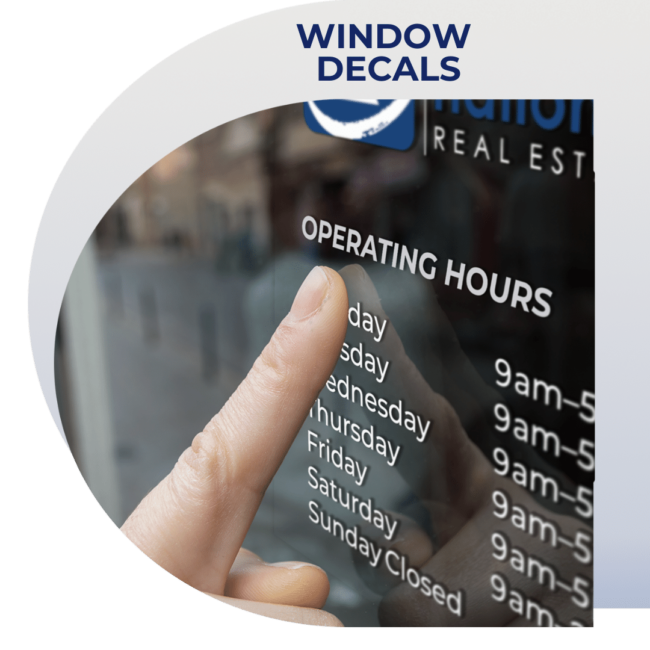 Window Decal Printing - VitrineMedia