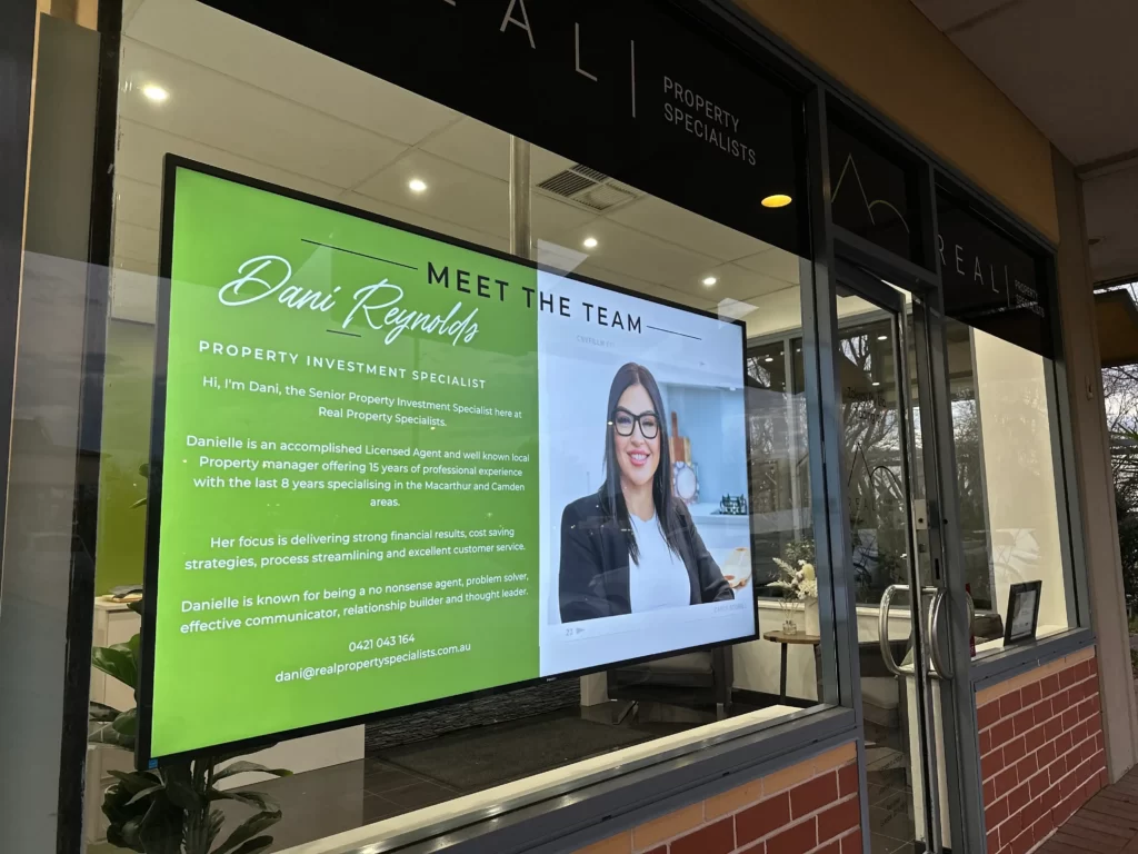 Digital Signage Real Property Specialists - Mount Annan